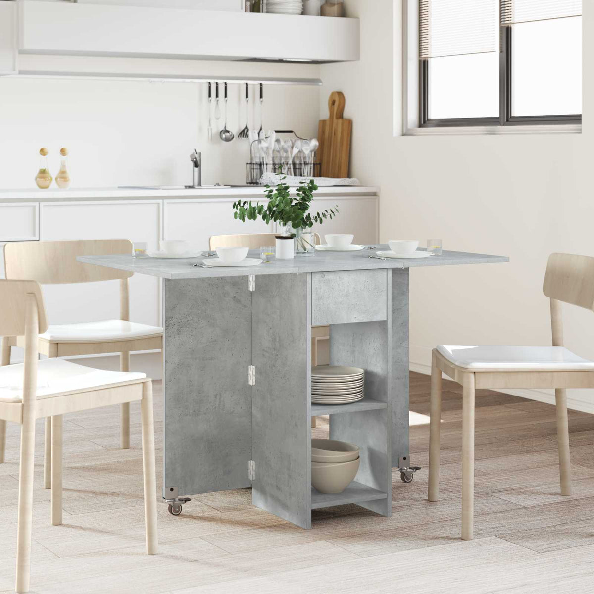 Mesa De Comedor 115 X 70 X 75 Cm Madera De Ingeniería