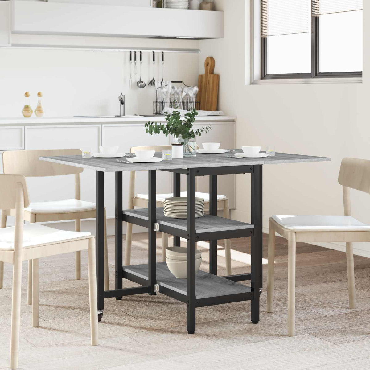 Mesa De Comedor 122 X 80 X 76,5 Cm Madera De Ingeniería