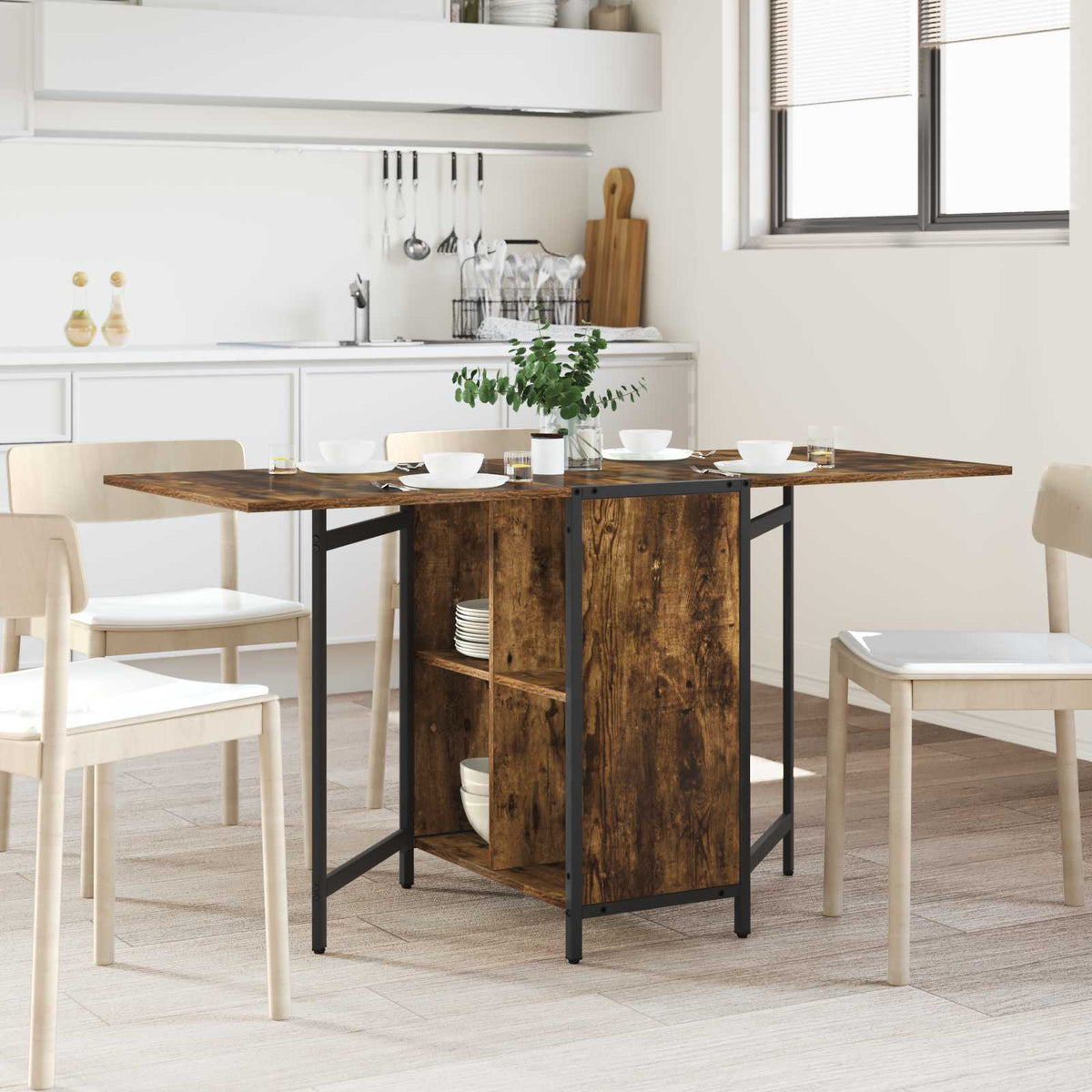 Mesa De Comedor 144 X 60 X 75 Cm Madera De Ingeniería