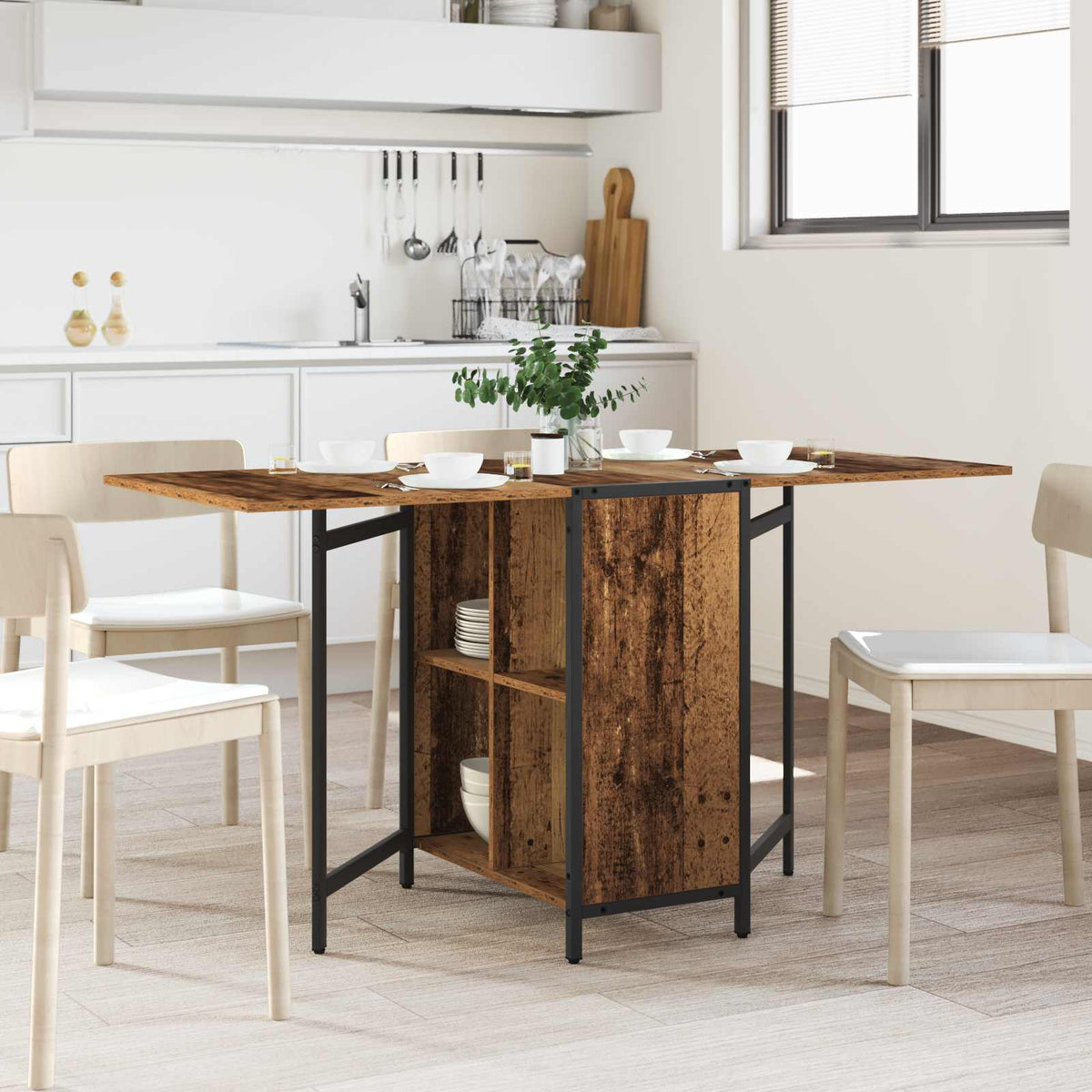 Mesa De Comedor 144 X 60 X 75 Cm Madera De Ingeniería