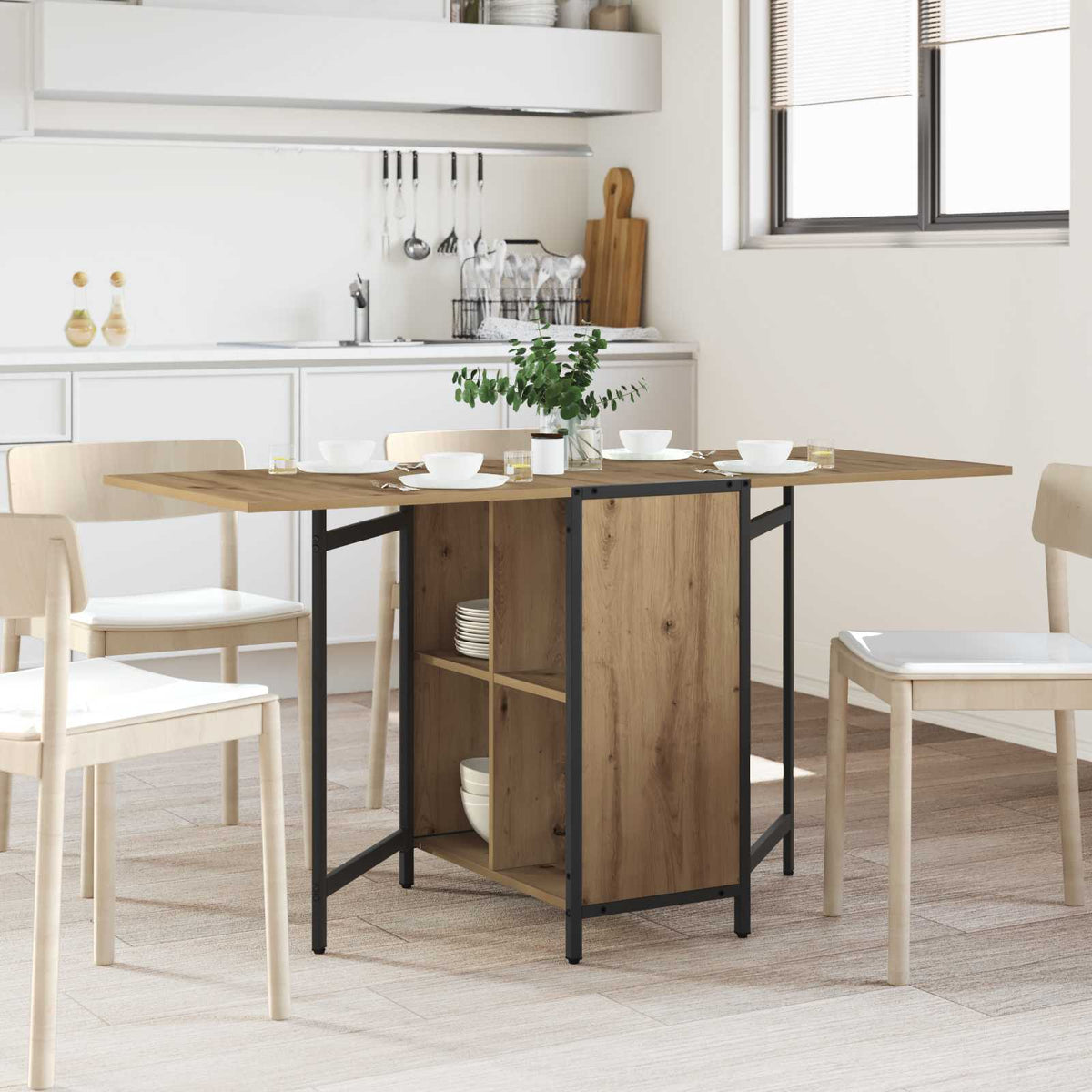 Mesa De Comedor 144 X 60 X 75 Cm Madera De Ingeniería