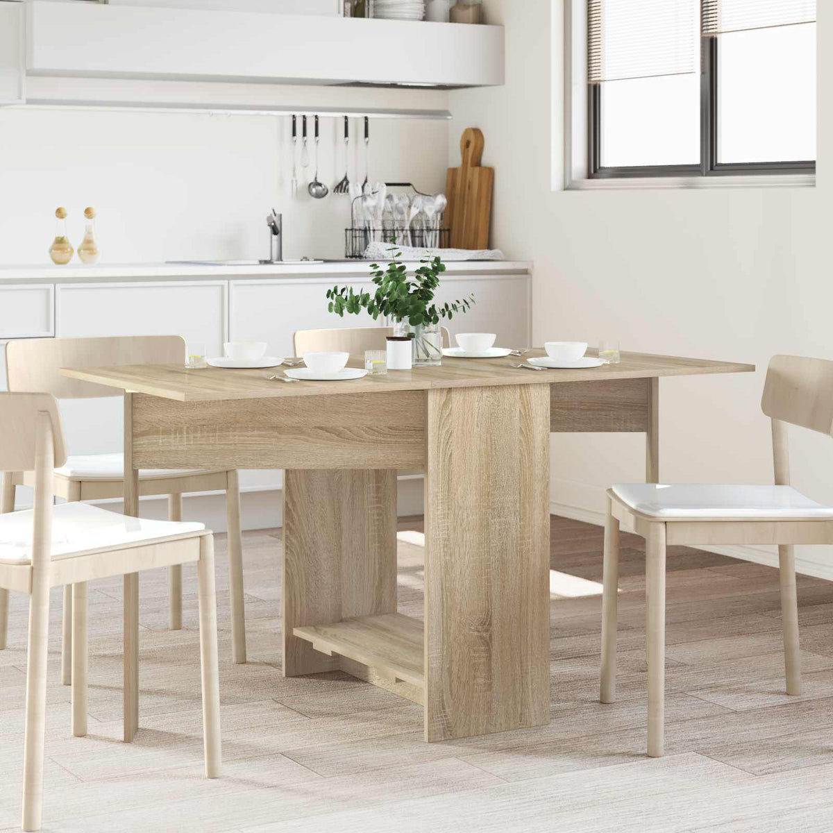 Mesa De Comedor 138 X 70 X 73,5 Cm Madera De Ingeniería