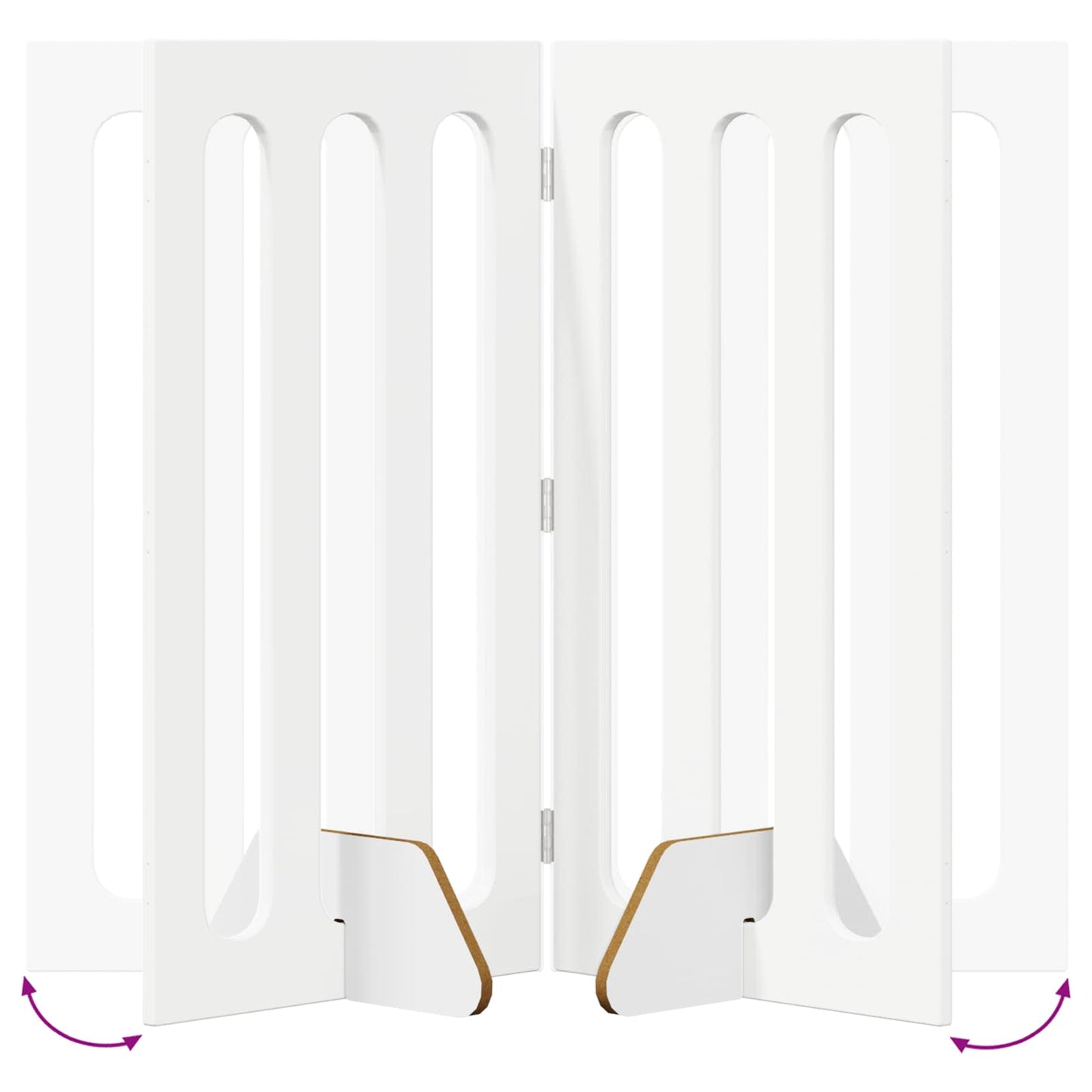Valla Plegable Para Mascotas 2 Pcs 100,5 X 38 X 90 Cm