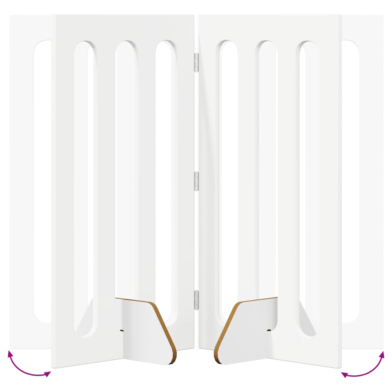 Valla Plegable Para Mascotas 4 Pcs 201 X 38 X 90 Cm