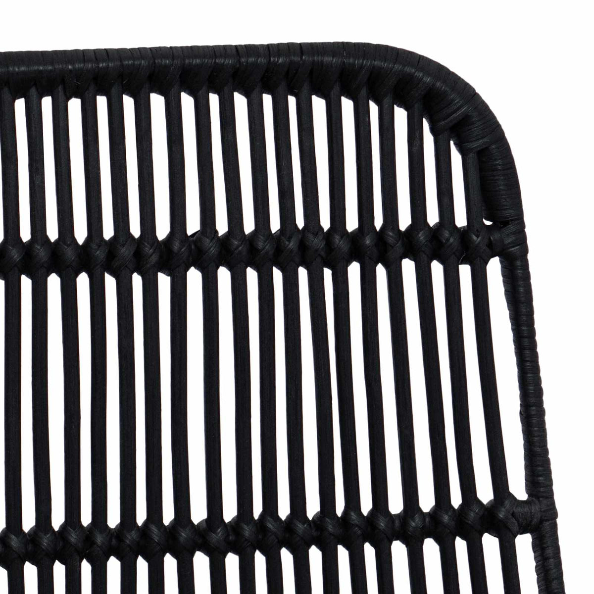 Silla De Comedor 2 Uds. Ratán Y Acero 41 X 55 X 85 Cm
