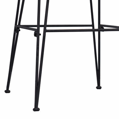 Silla De Comedor 2 Uds. Ratán Y Acero 41 X 55 X 85 Cm
