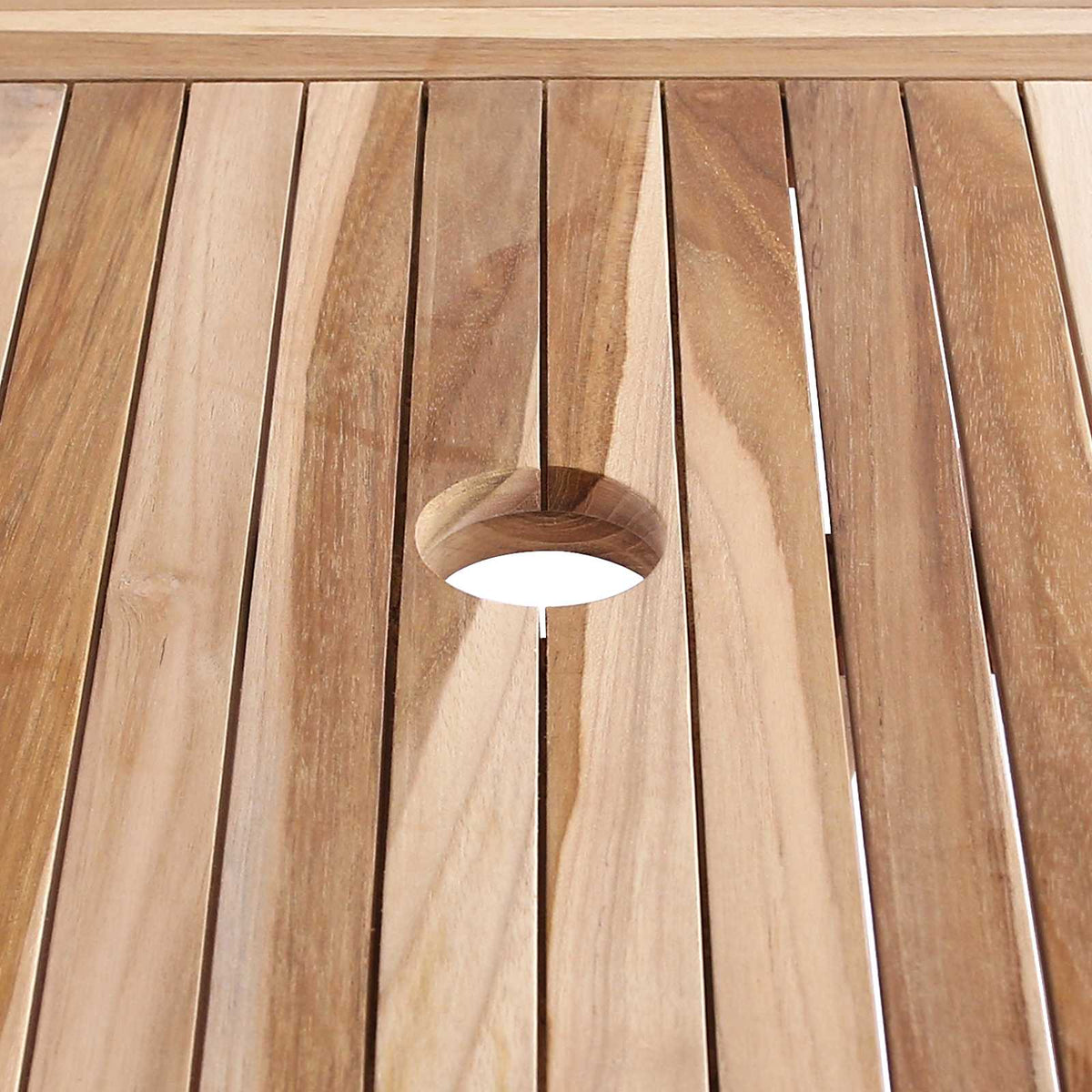 Mesa De Jardín Plegable Natural 160 X 80 X 76 Cm