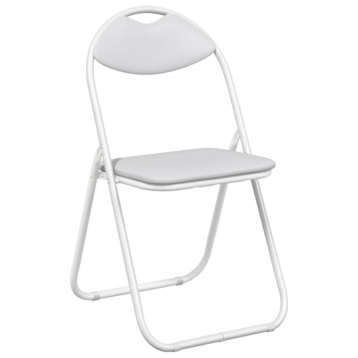Silla Plegable 2 Uds. Cuero Sintético 48 X 43,5 X 81 Cm