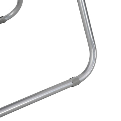 Silla Plegable 2 Uds. Cuero Sintético 48 X 43,5 X 81 Cm
