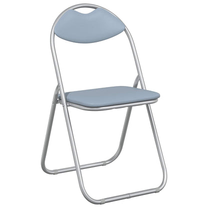 Silla Plegable 2 Uds. Cuero Sintético 48 X 43,5 X 81 Cm