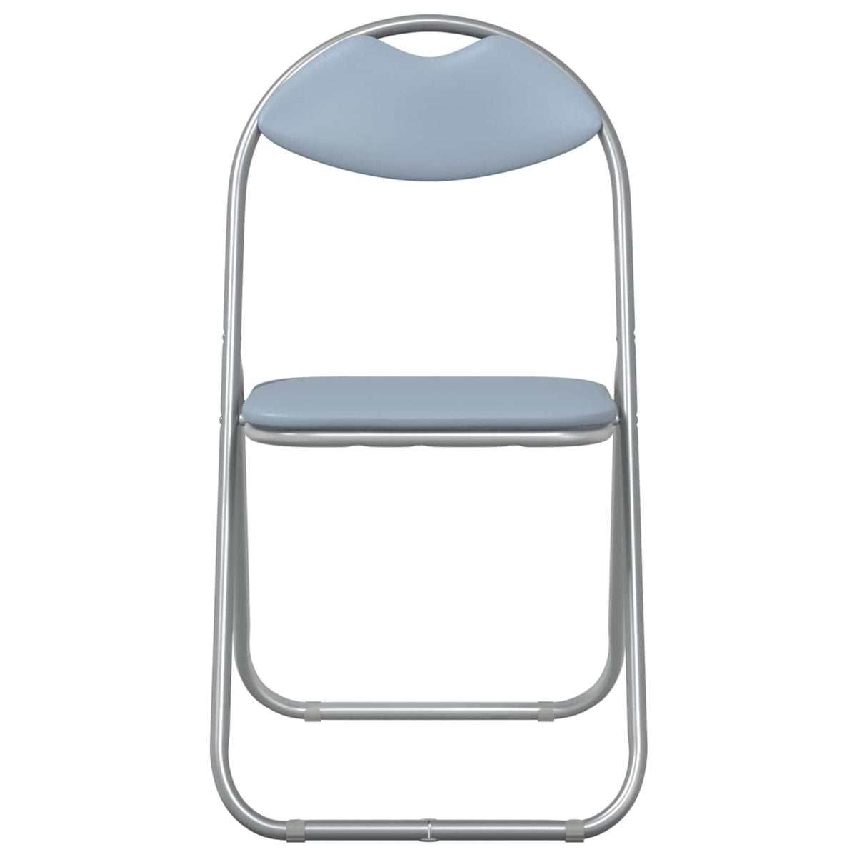 Silla Plegable 2 Uds. Cuero Sintético 48 X 43,5 X 81 Cm