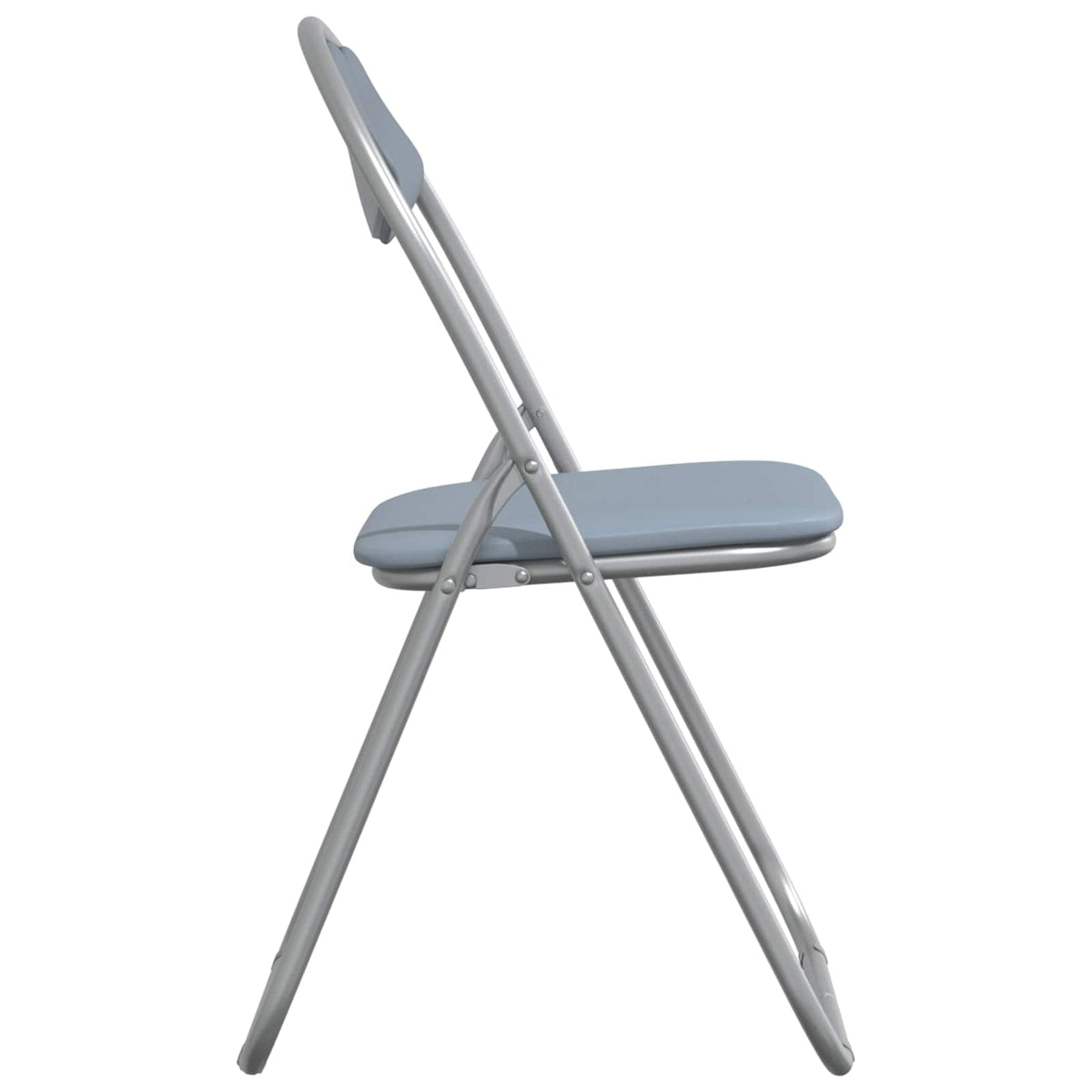 Silla Plegable 2 Uds. Cuero Sintético 48 X 43,5 X 81 Cm