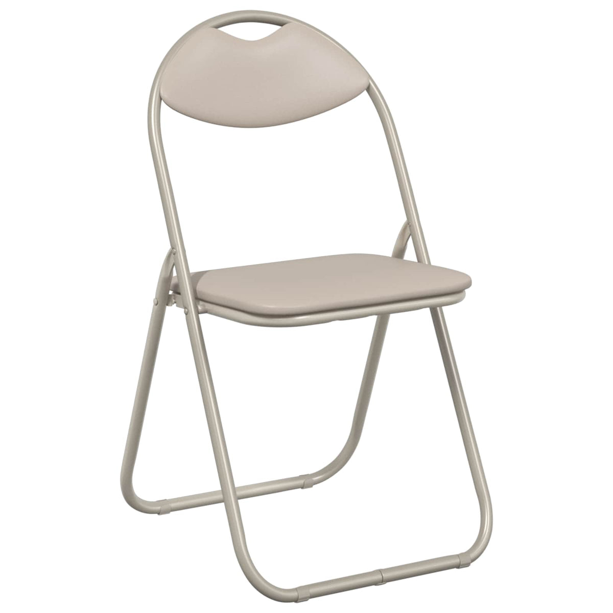 Silla Plegable 2 Uds. Cuero Sintético 48 X 43,5 X 81 Cm