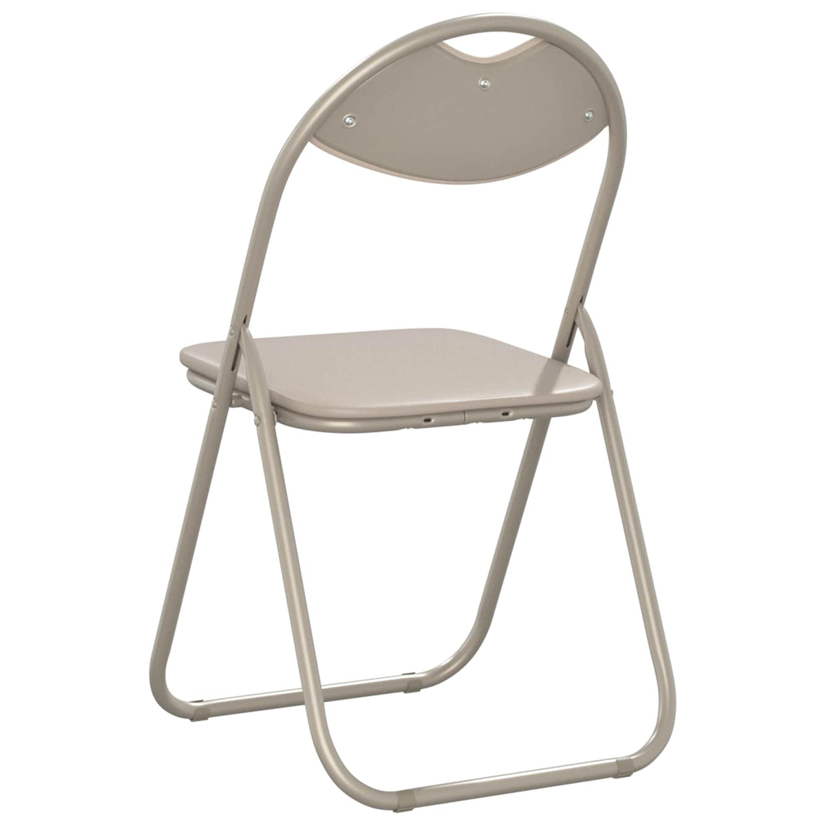 Silla Plegable 2 Uds. Cuero Sintético 48 X 43,5 X 81 Cm