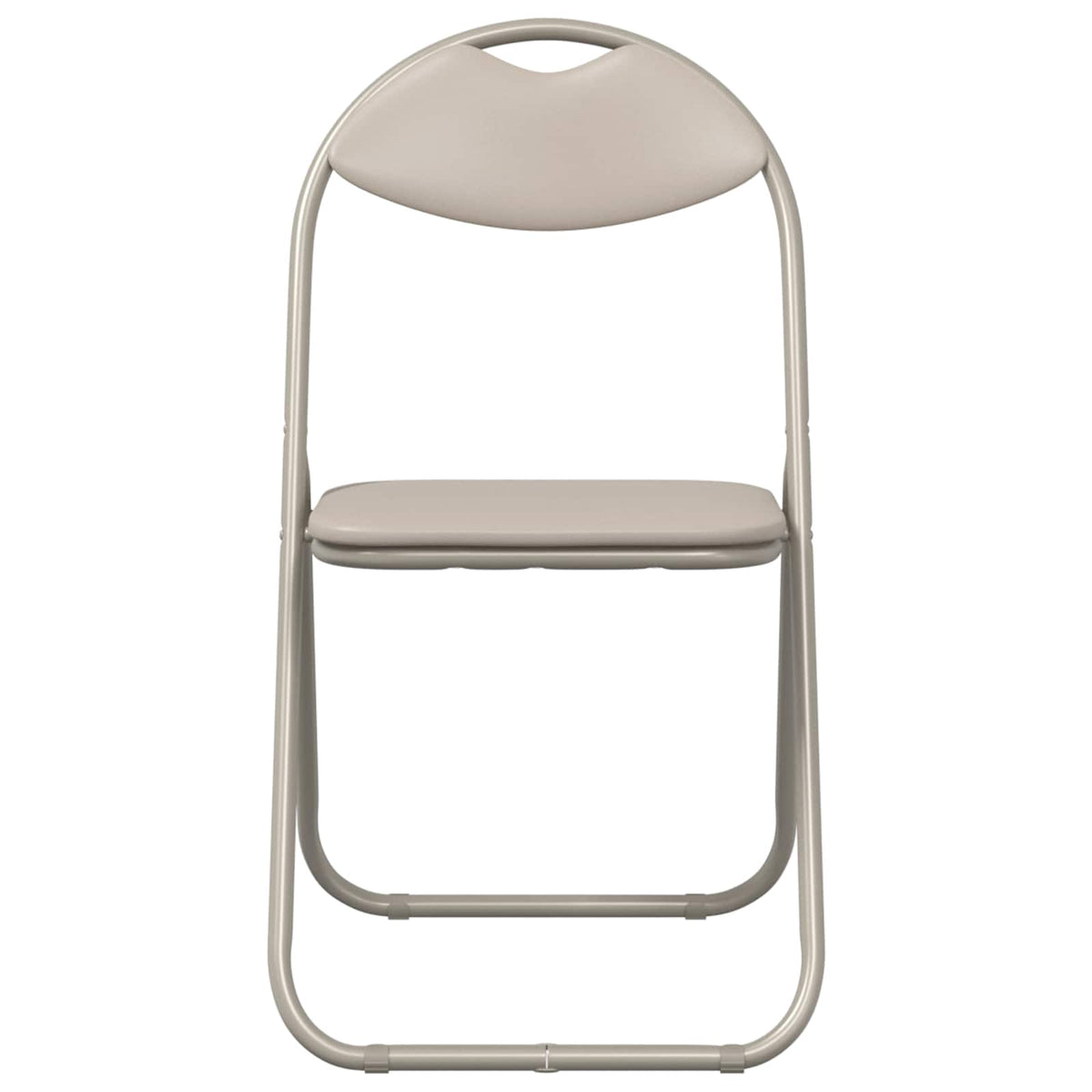 Silla Plegable 2 Uds. Cuero Sintético 48 X 43,5 X 81 Cm