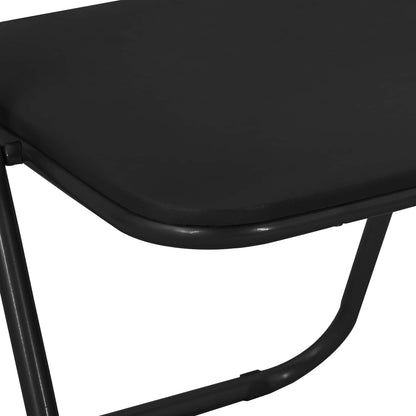 Silla Plegable 2 Uds. Cuero Sintético 48 X 43,5 X 81 Cm