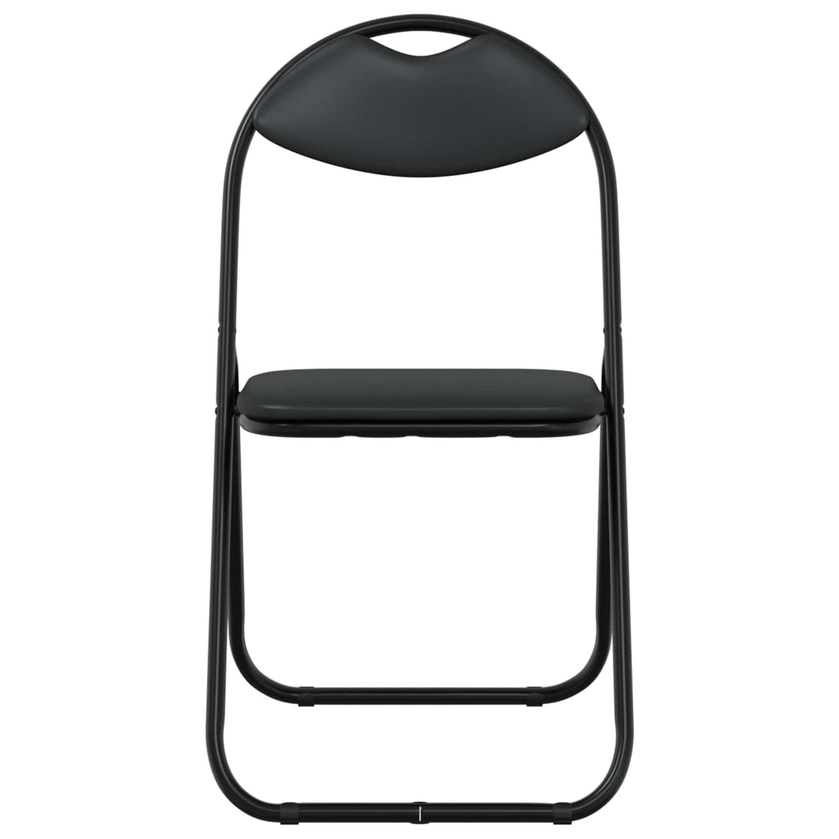 Silla Plegable 2 Uds. Cuero Sintético 48 X 43,5 X 81 Cm