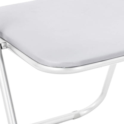 Silla Plegable 8 Uds. Cuero Sintético 48 X 43,5 X 81 Cm