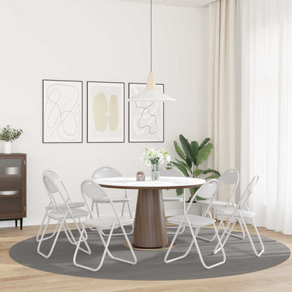 Silla Plegable 8 Uds. Cuero Sintético 48 X 43,5 X 81 Cm