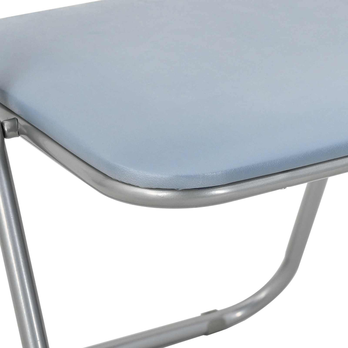 Silla Plegable 8 Uds. Cuero Sintético 48 X 43,5 X 81 Cm