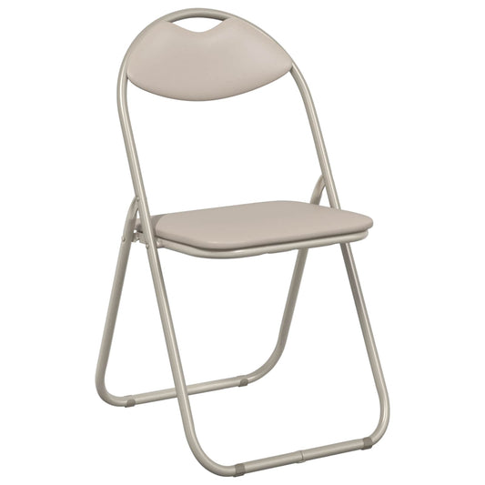 Silla Plegable 8 Uds. Cuero Sintético 48 X 43,5 X 81 Cm