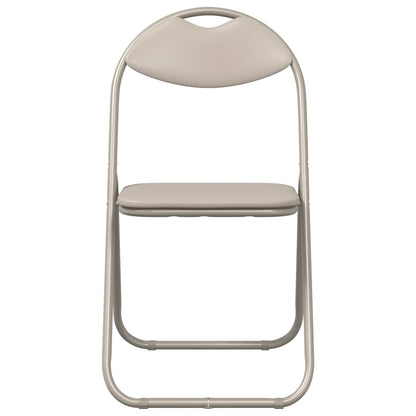 Silla Plegable 8 Uds. Cuero Sintético 48 X 43,5 X 81 Cm
