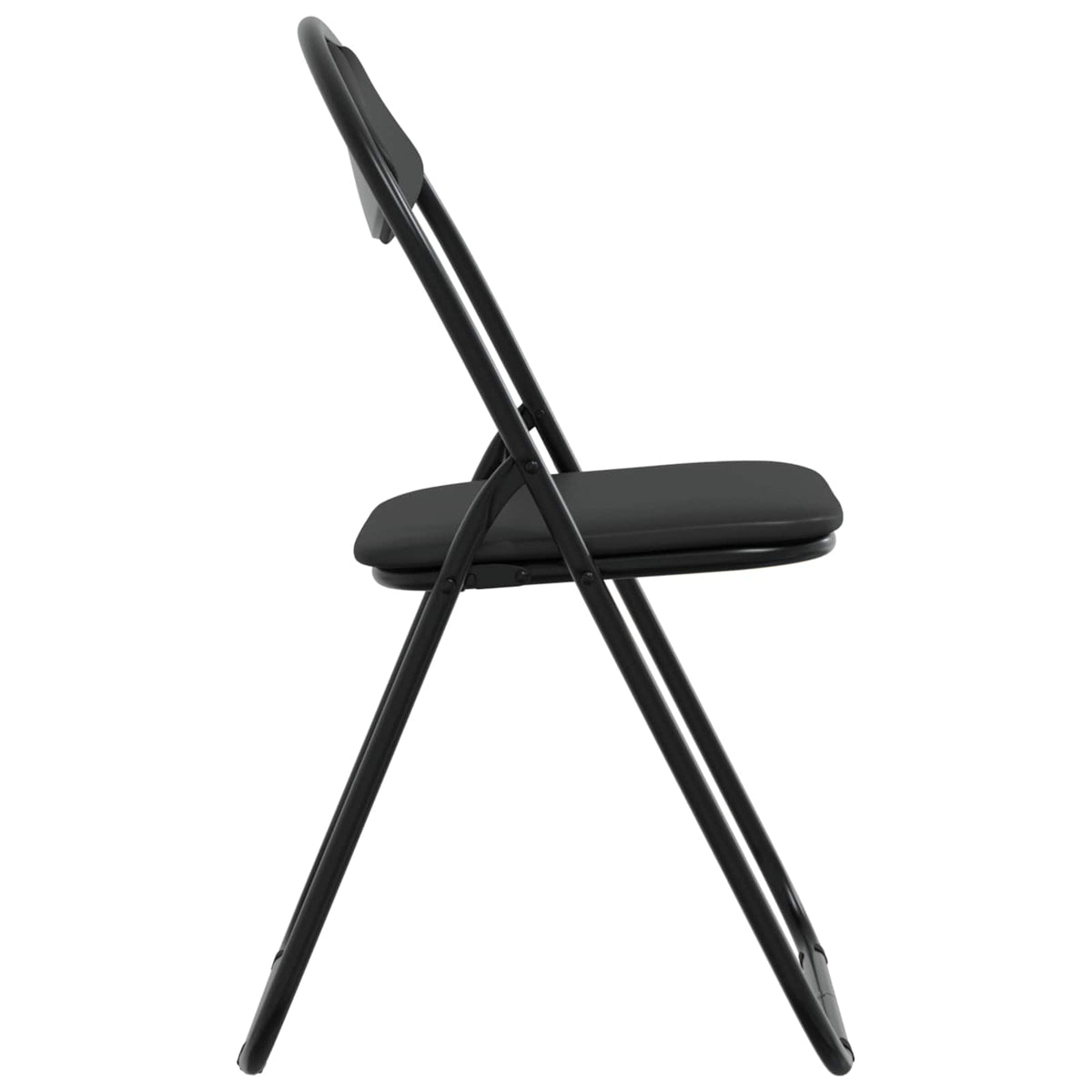 Silla Plegable 8 Uds. Cuero Sintético 48 X 43,5 X 81 Cm