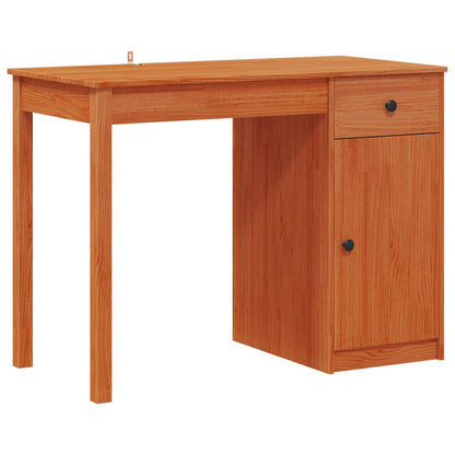 Escritorio Con Cajón 100 X 50 X 74 Cm Pino Macizo