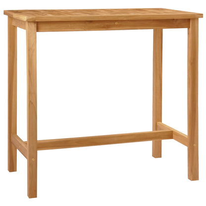 Mesa De Bar Natural Teak Sólido