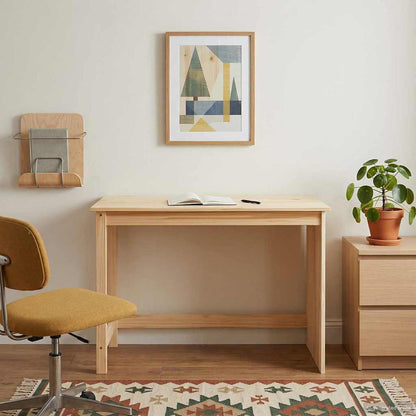 Escritorio 112 X 50 X 75 Cm Madera De Pino Macizo