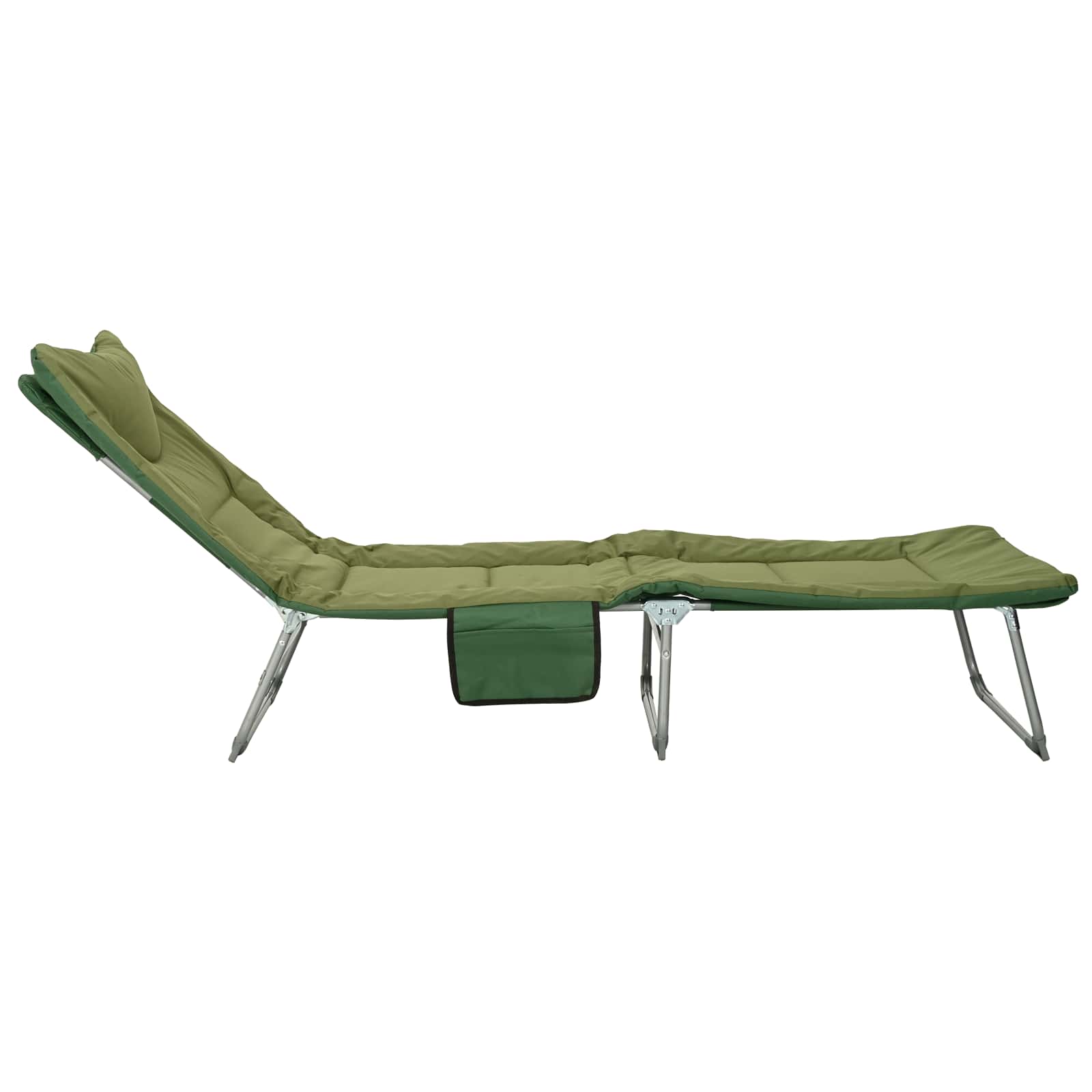 Tumbona Plegable Con Cojín 2 Pcs