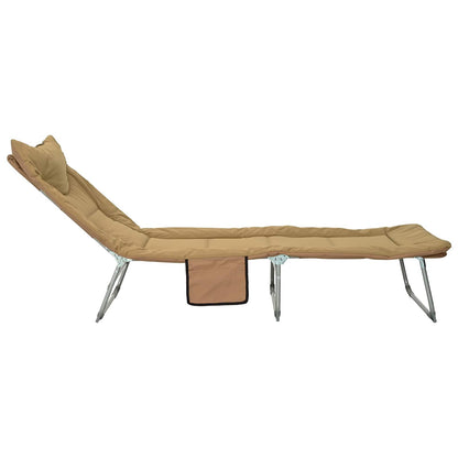 Tumbona Plegable Con Cojín 2 Pcs