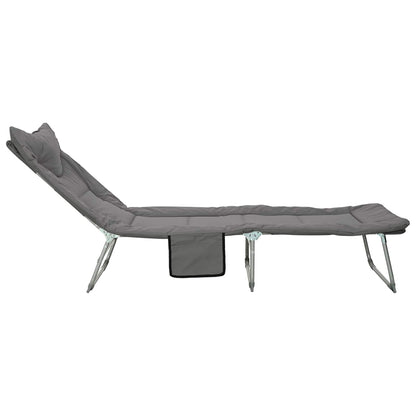 Tumbona Plegable Con Cojín 2 Pcs