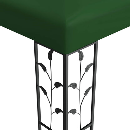 Cenador 3 X 3 X 2,68 M Verde Poliéster Y Acero