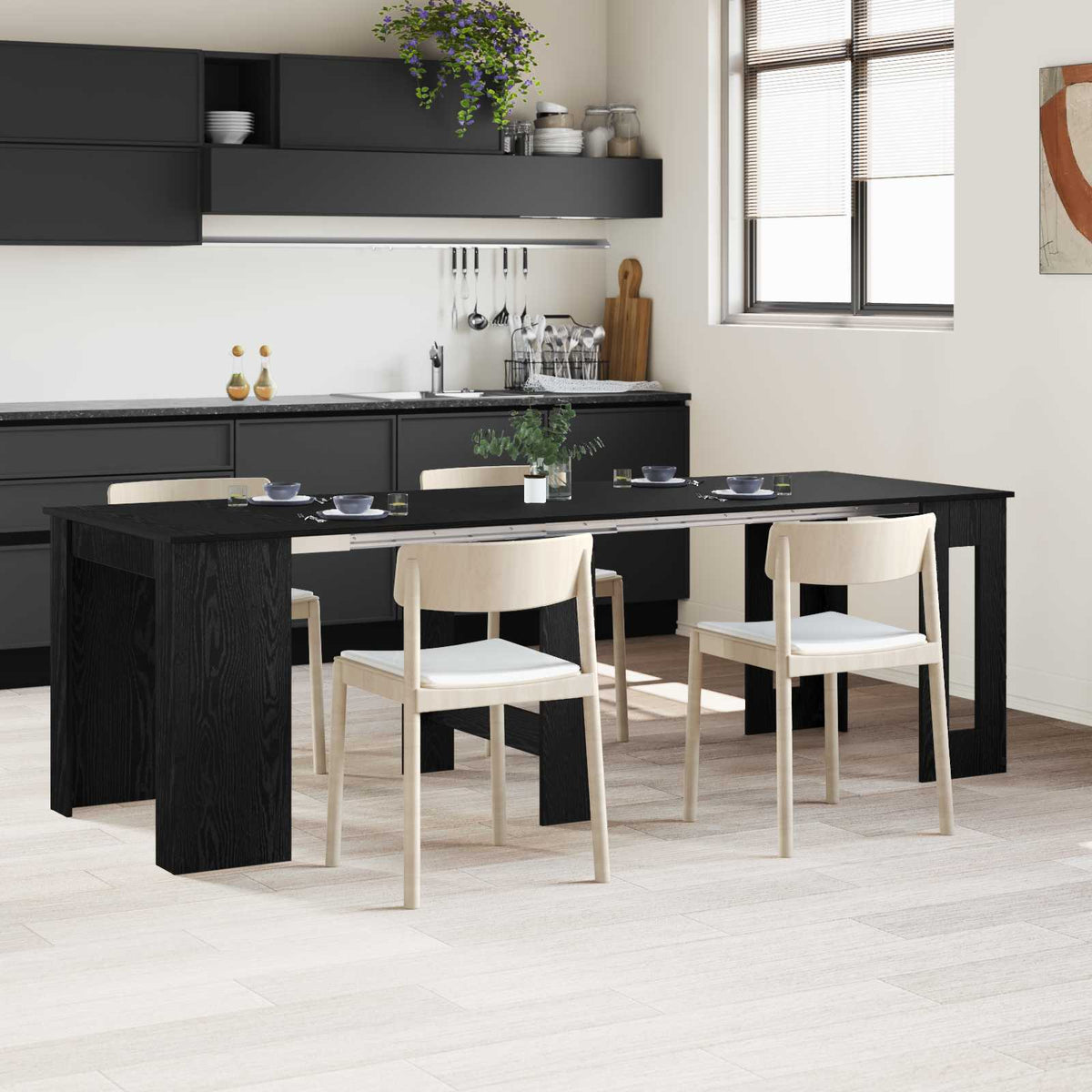 Mesa De Comedor 240 X 85 X 75 Cm Madera De Ingeniería