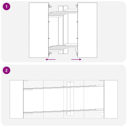 Mesa De Comedor 240 X 85 X 75 Cm Madera De Ingeniería