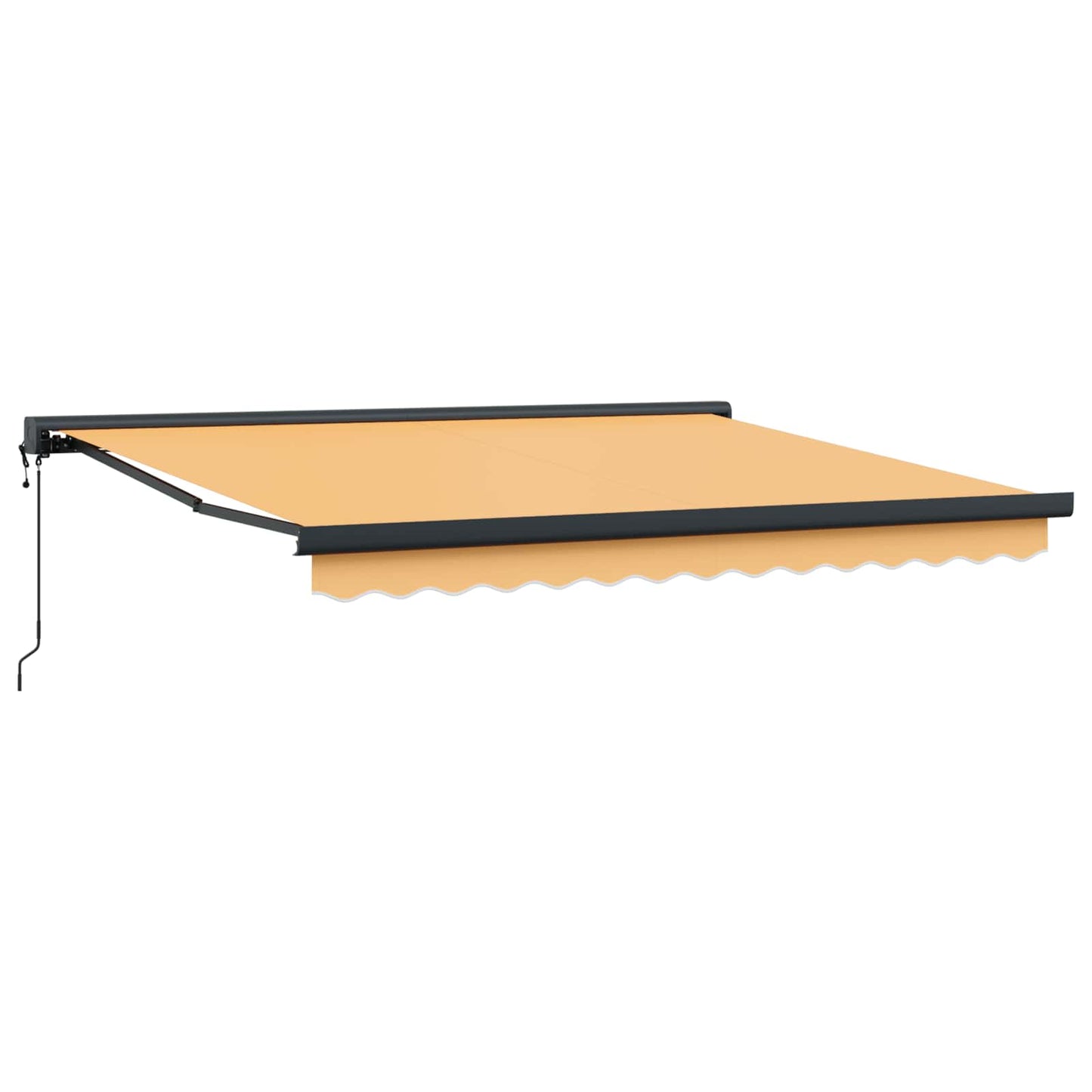 Toldo Retráctil Aluminio Y Tela Gris 3X2,5 M
