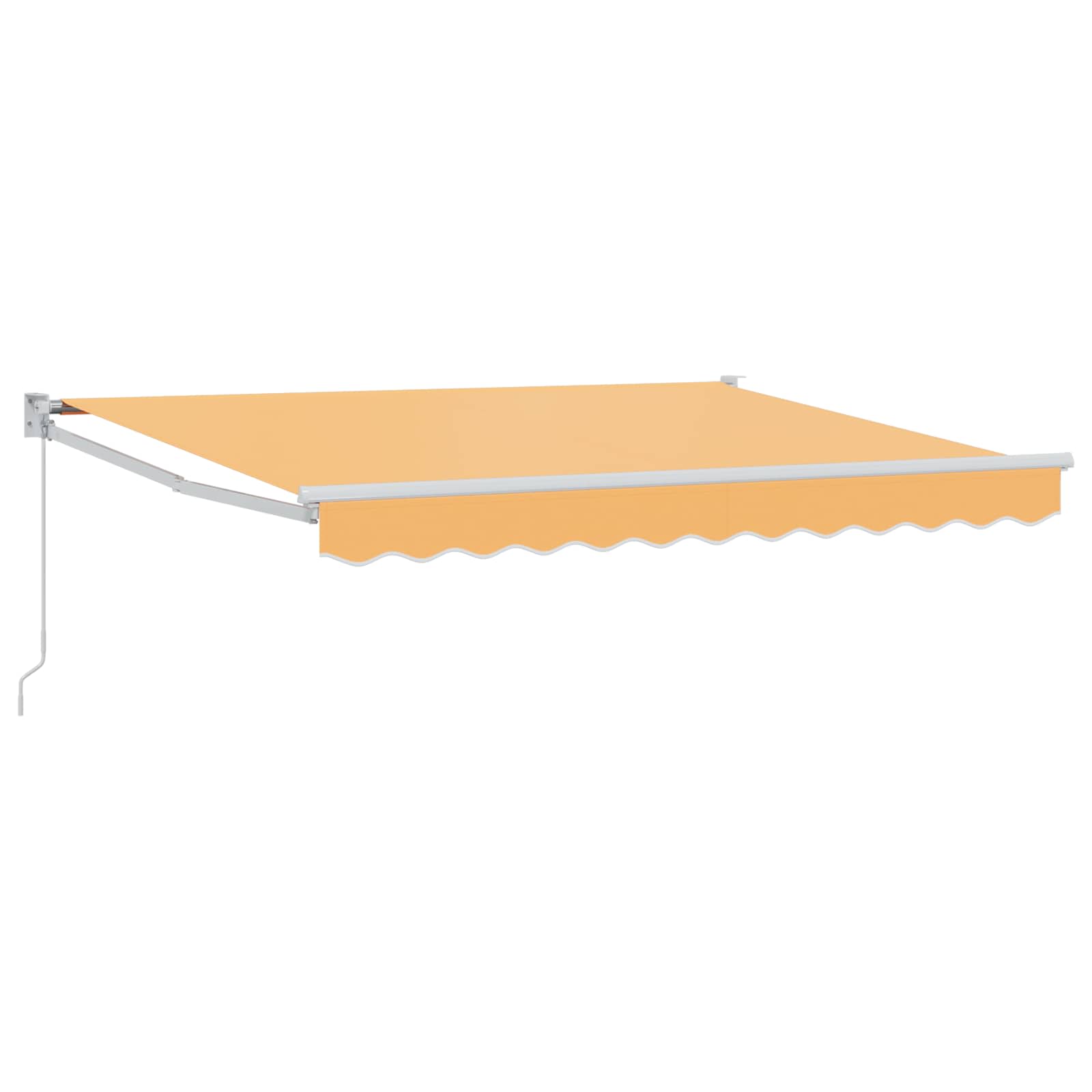 Toldo Retráctil Aluminio Y Tela Gris Antracita