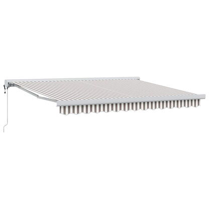 Toldo Retráctil Aluminio Y Tela Gris 3X2,5 M