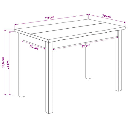 Mesa De Comedor Ekai 112 X 70 X 76,5 Cm