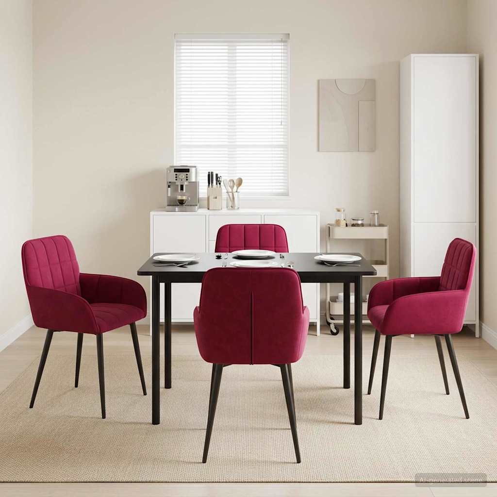 Sillas De Comedor 2 Uds. Terciopelo 56.5 X 50 X 85 Cm