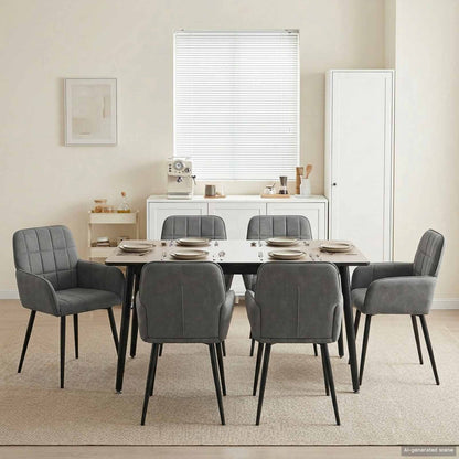 Sillas De Comedor 2 Uds. Terciopelo 56.5 X 50 X 85 Cm