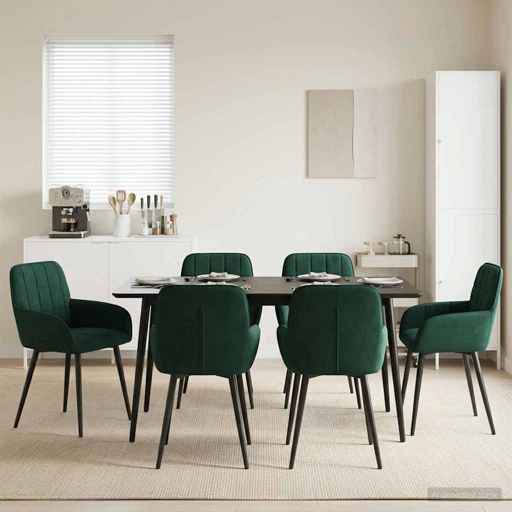 Sillas De Comedor 2 Uds. Terciopelo 56.5 X 50 X 85 Cm