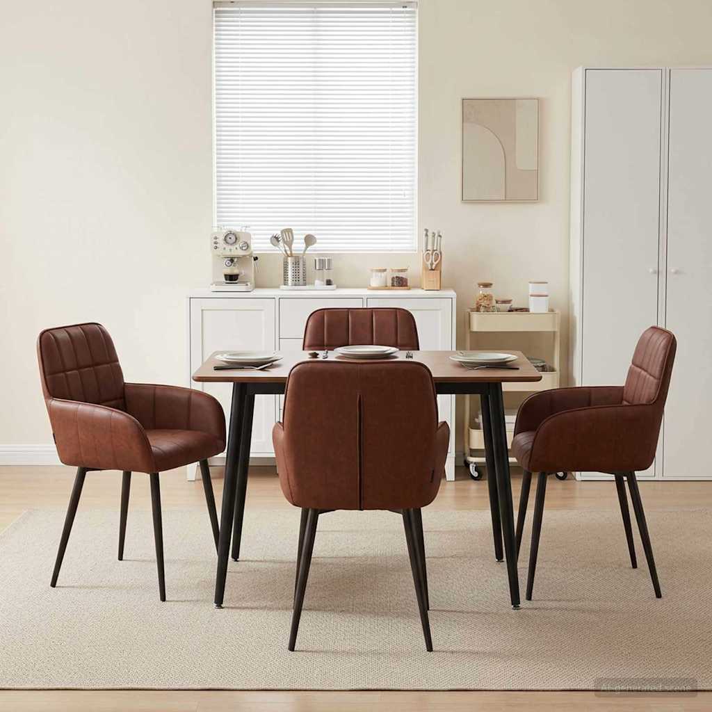 Sillas De Comedor 2 Uds. Cuero Sintético