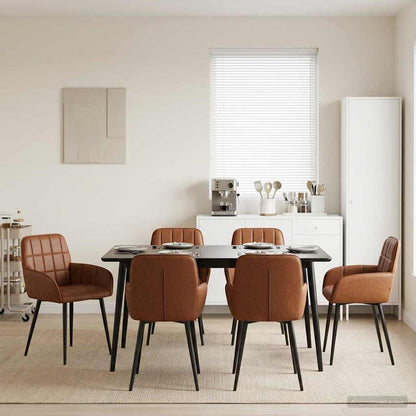 Sillas De Comedor 2 Uds. Cuero Sintético
