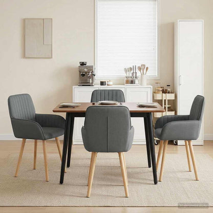 Sillas De Comedor 2 Uds. Tela 56,5 X 50 X 87,5 Cm