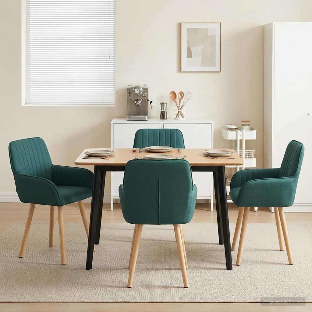Sillas De Comedor 2 Uds. Tela 56,5 X 50 X 87,5 Cm