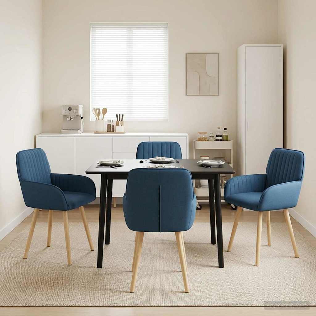Sillas De Comedor 2 Uds. Tela 56,5 X 50 X 87,5 Cm
