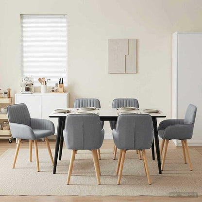Sillas De Comedor 2 Uds. Tela 56,5 X 50 X 87,5 Cm