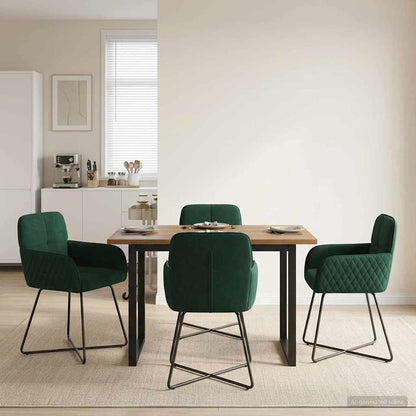 Sillas De Comedor 2 Uds. Terciopelo 59 X 56,5 X 86 Cm
